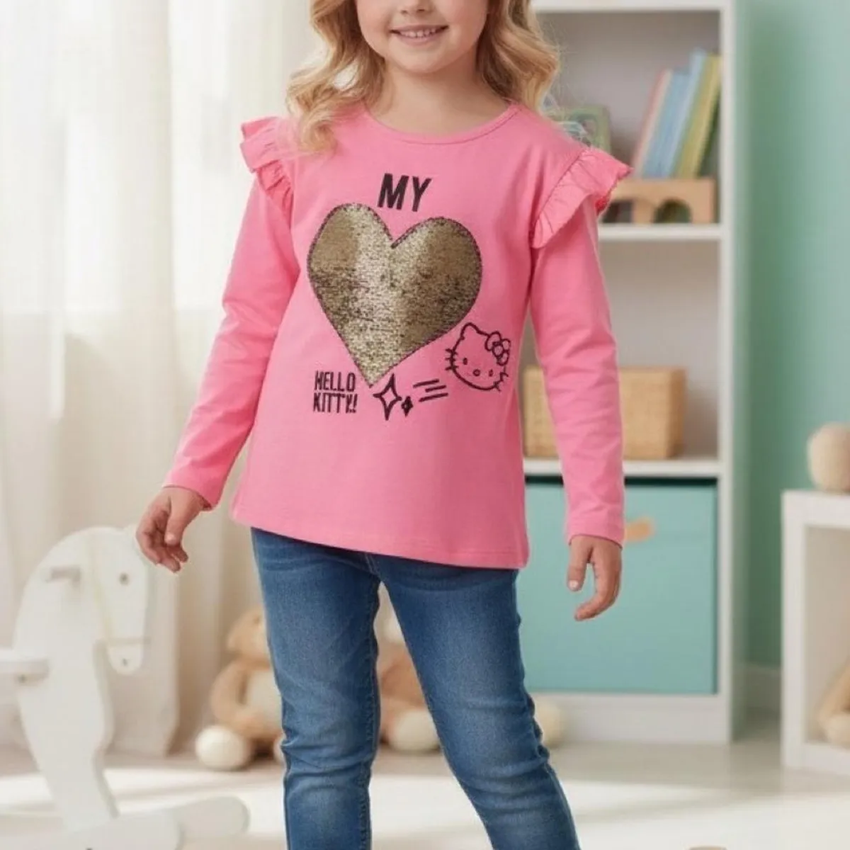 HELLO KITTY - Polera Niña Hello Kitty