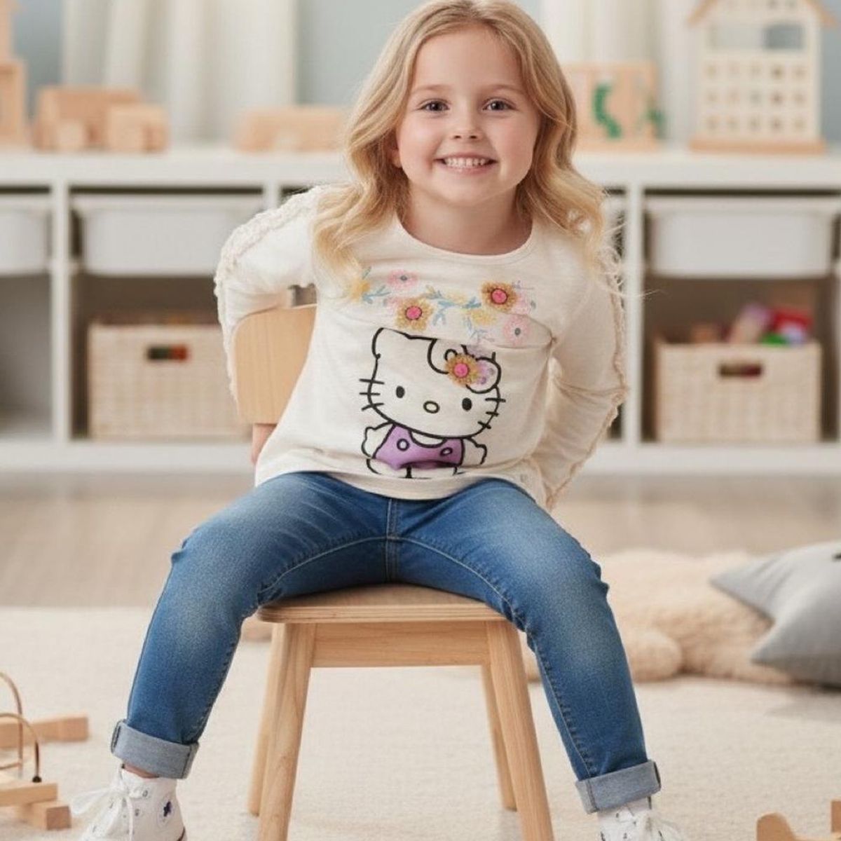 HELLO KITTY - Polera Niña Hello Kitty