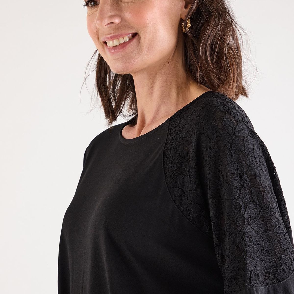 MA GRIFFE - Vestido Largo Negro Mujer Magriffe