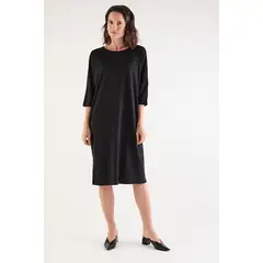 MA GRIFFE - Vestido Largo Negro Mujer Magriffe