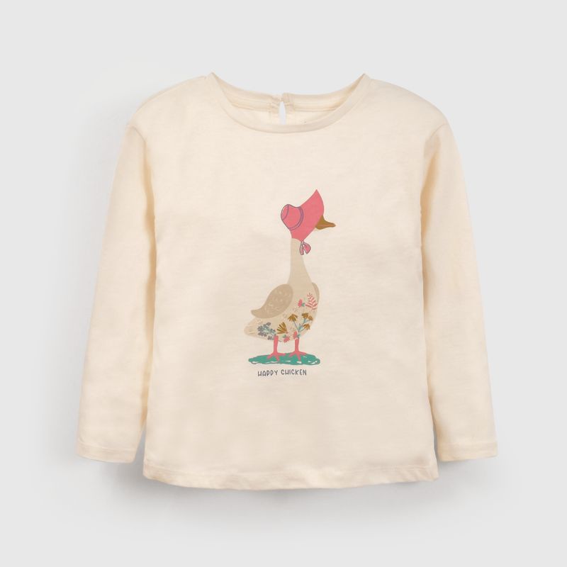 COLLOKY - Polera Bebé niña Blanco 56378 Colloky