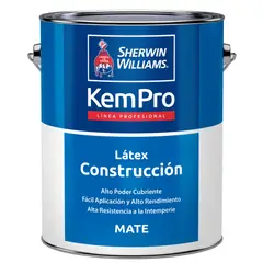 SHERWIN WILLIAMS - Latex Mate blanco constructor tineta