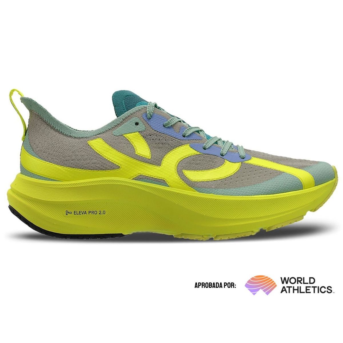OLYMPIKUS - Zapatilla Running Hombre Corre 4 Amarillo/Gris