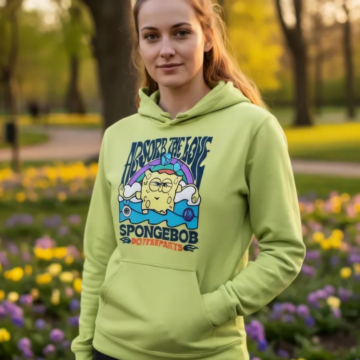 NICKELODEON - Polerón Adulto Bob Esponja
