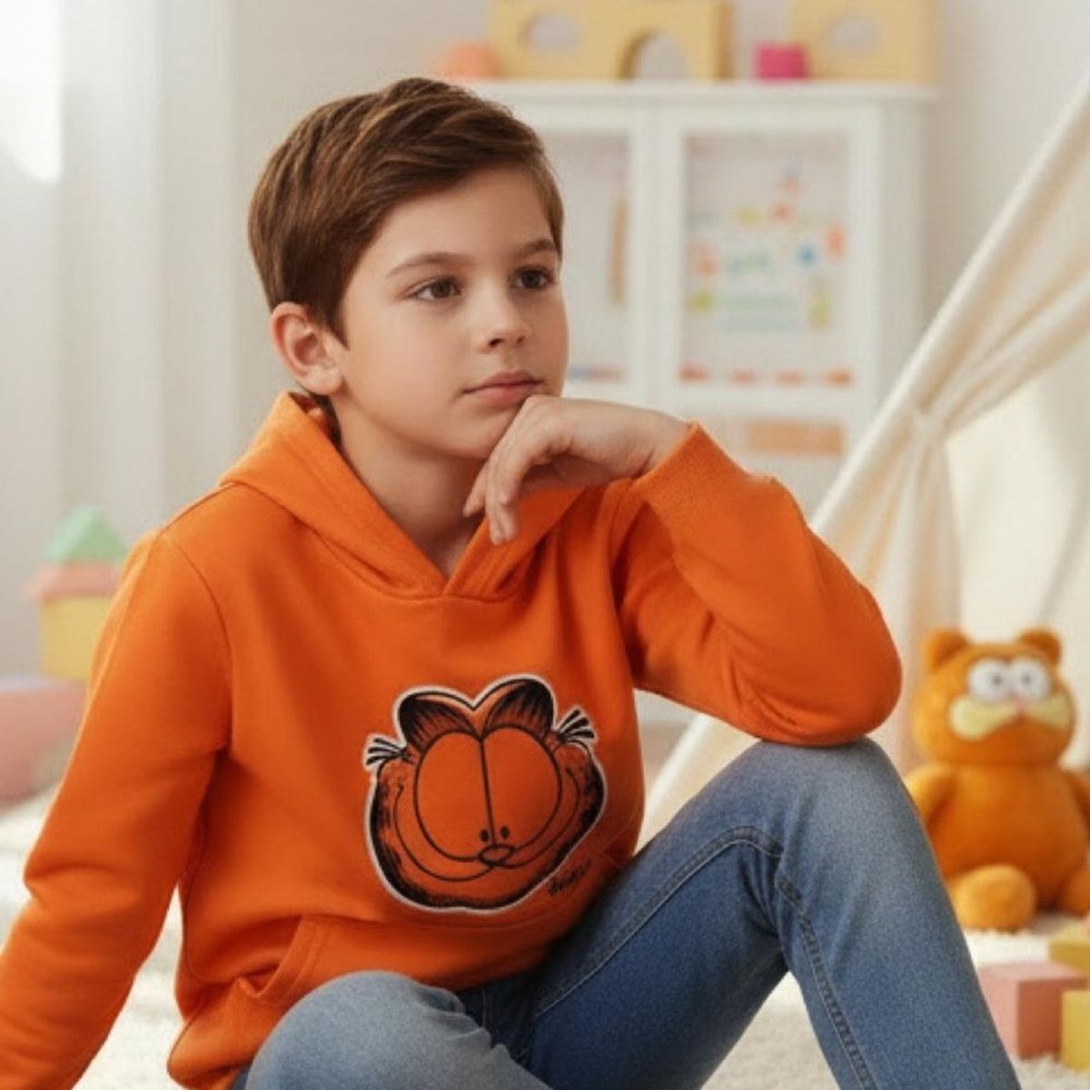 NICKELODEON - Polerón Niño Garfield