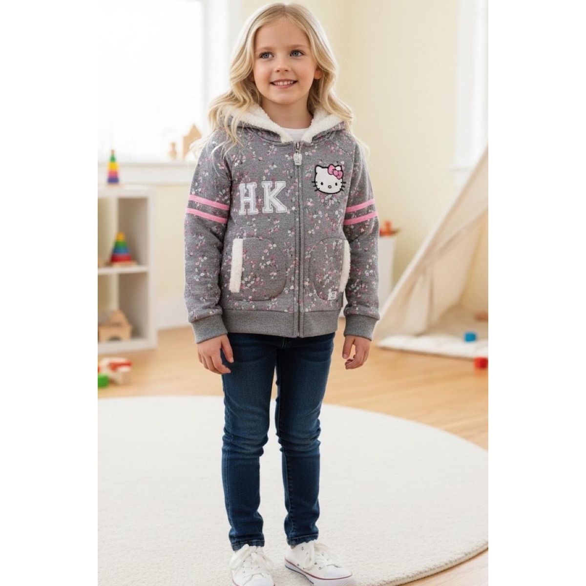 HELLO KITTY - Poleron Niña Hello Kitty