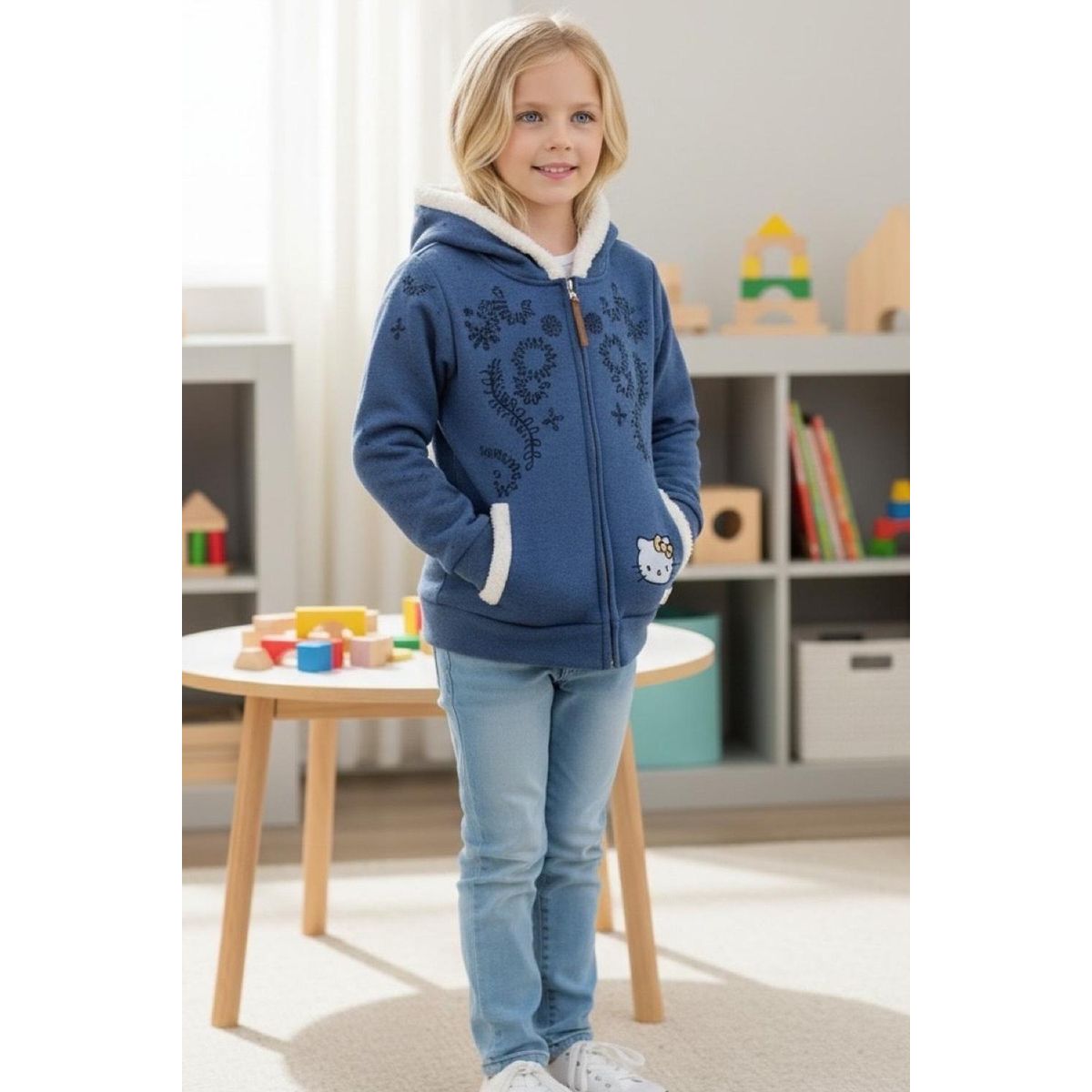 HELLO KITTY - Poleron Niña Hello Kitty