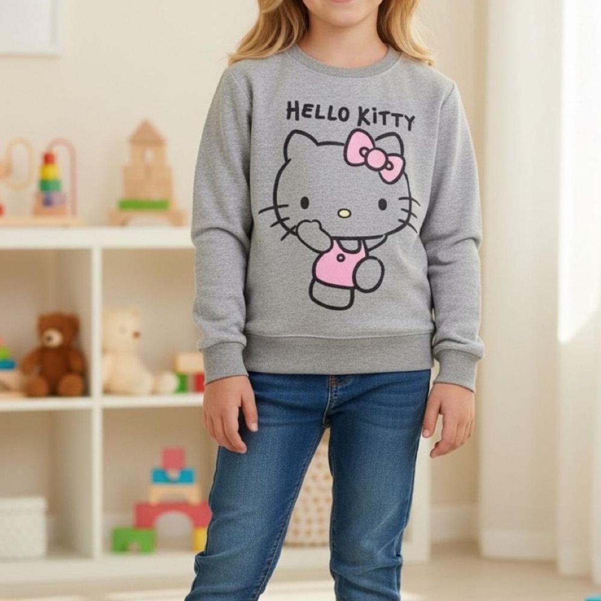 HELLO KITTY - Poleron Niña Hello Kitty
