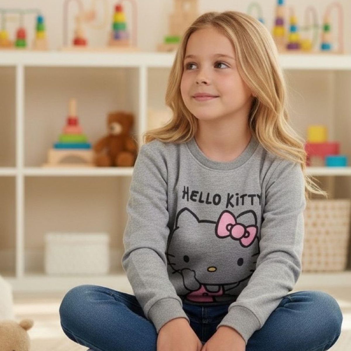 HELLO KITTY - Poleron Niña Hello Kitty