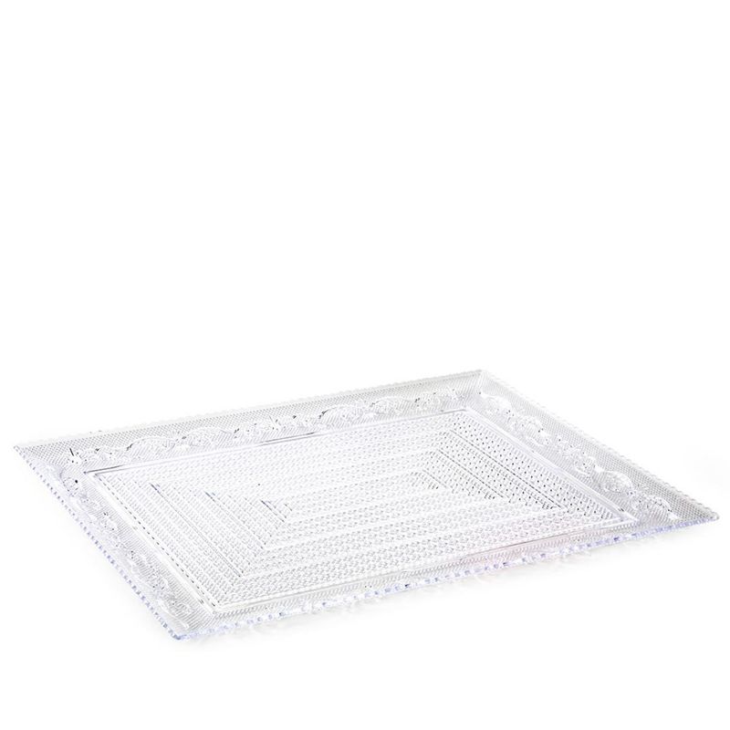 OEM - BANDEJA RECTANGULAR CRYSTAL 29X38 CM TRANSPARENTE