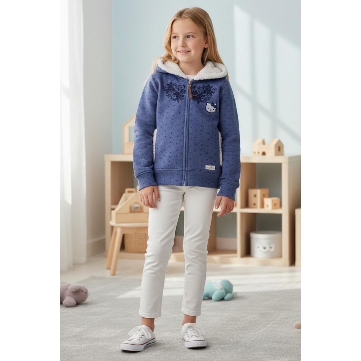 HELLO KITTY - Poleron Niña Hello Kitty