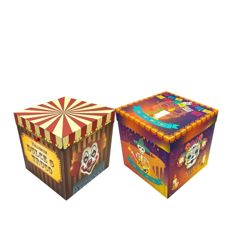 GENERICO - CAJA PLEGABLE GRANDE DULCE O TRUCO 22X22 CM X12 UNI