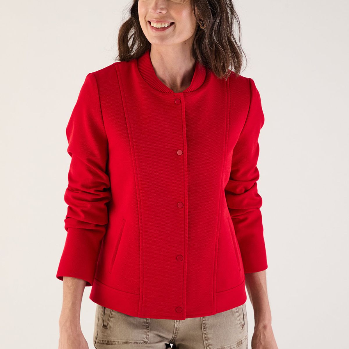 MA GRIFFE - Chaqueta Rojo Mujer Magriffe