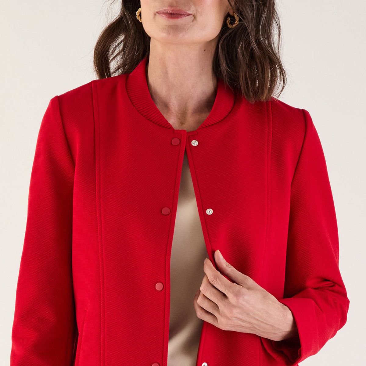 MA GRIFFE - Chaqueta Rojo Mujer Magriffe