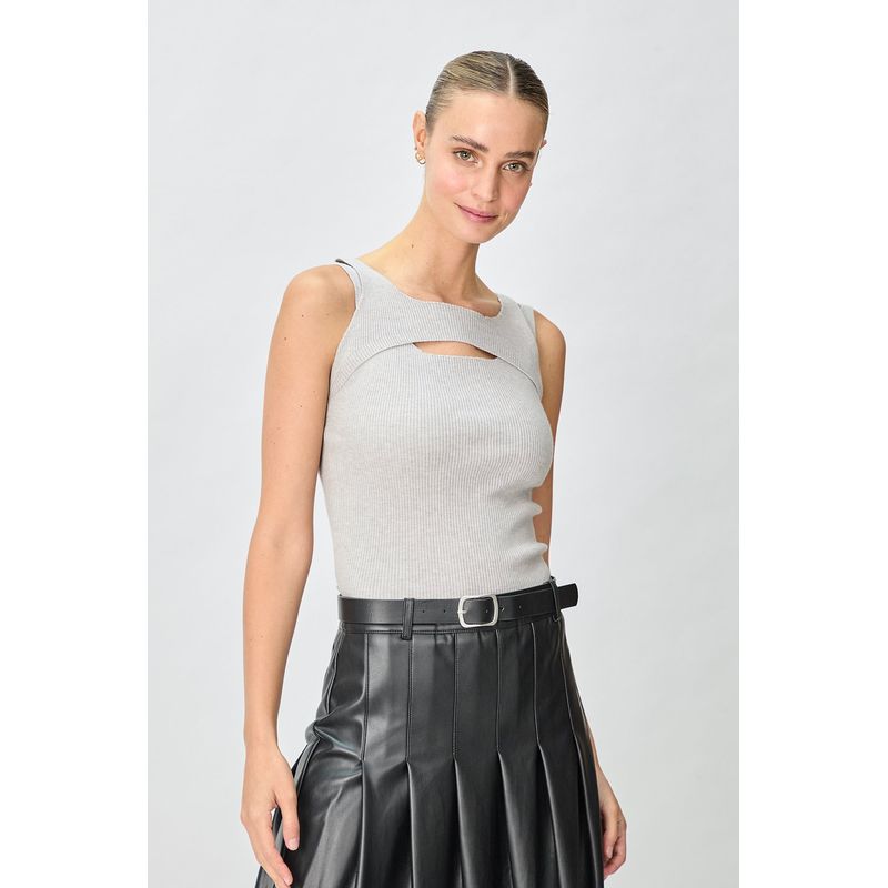 IO - Polera Sin Mangas Gris Mujer Io