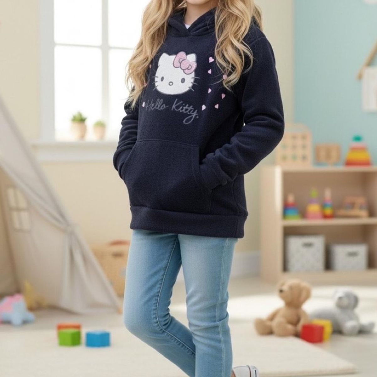 HELLO KITTY - Poleron Niña Hello Kitty