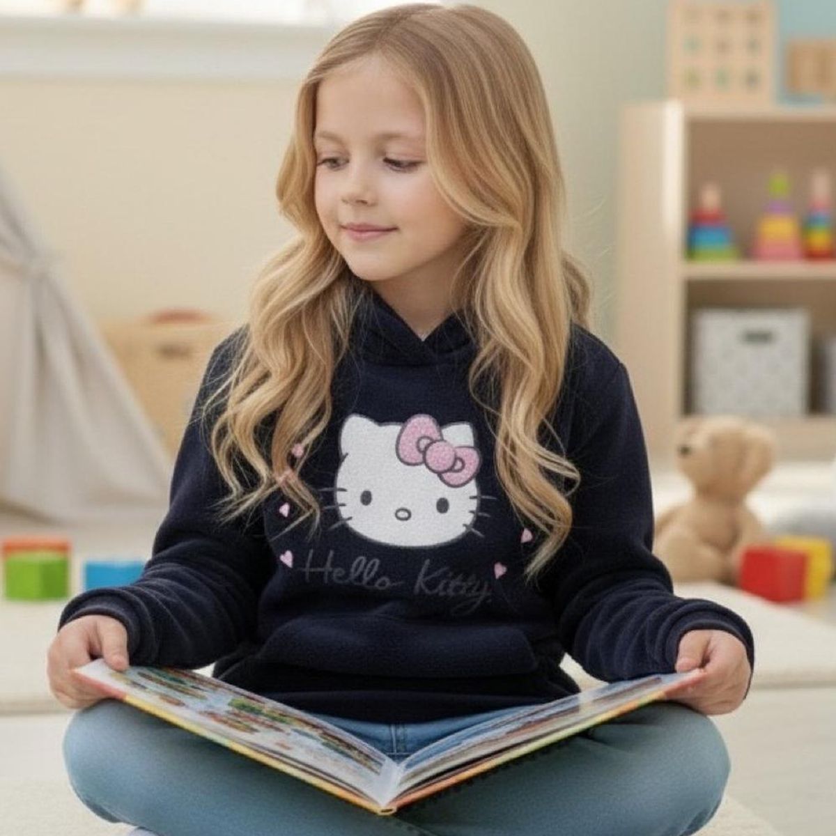 HELLO KITTY - Poleron Niña Hello Kitty
