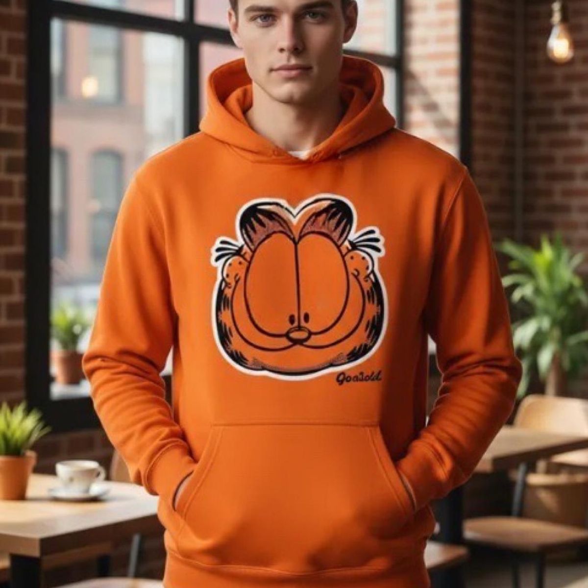 NICKELODEON - Polerón Adulto Garfield