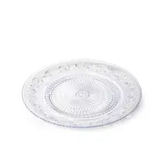 OEM - SET 3 PLATO REDONDO CRYSTAL 25 CM TRANSPARENTE