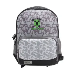 MINECRAFT - Mochila Juvenil Gris