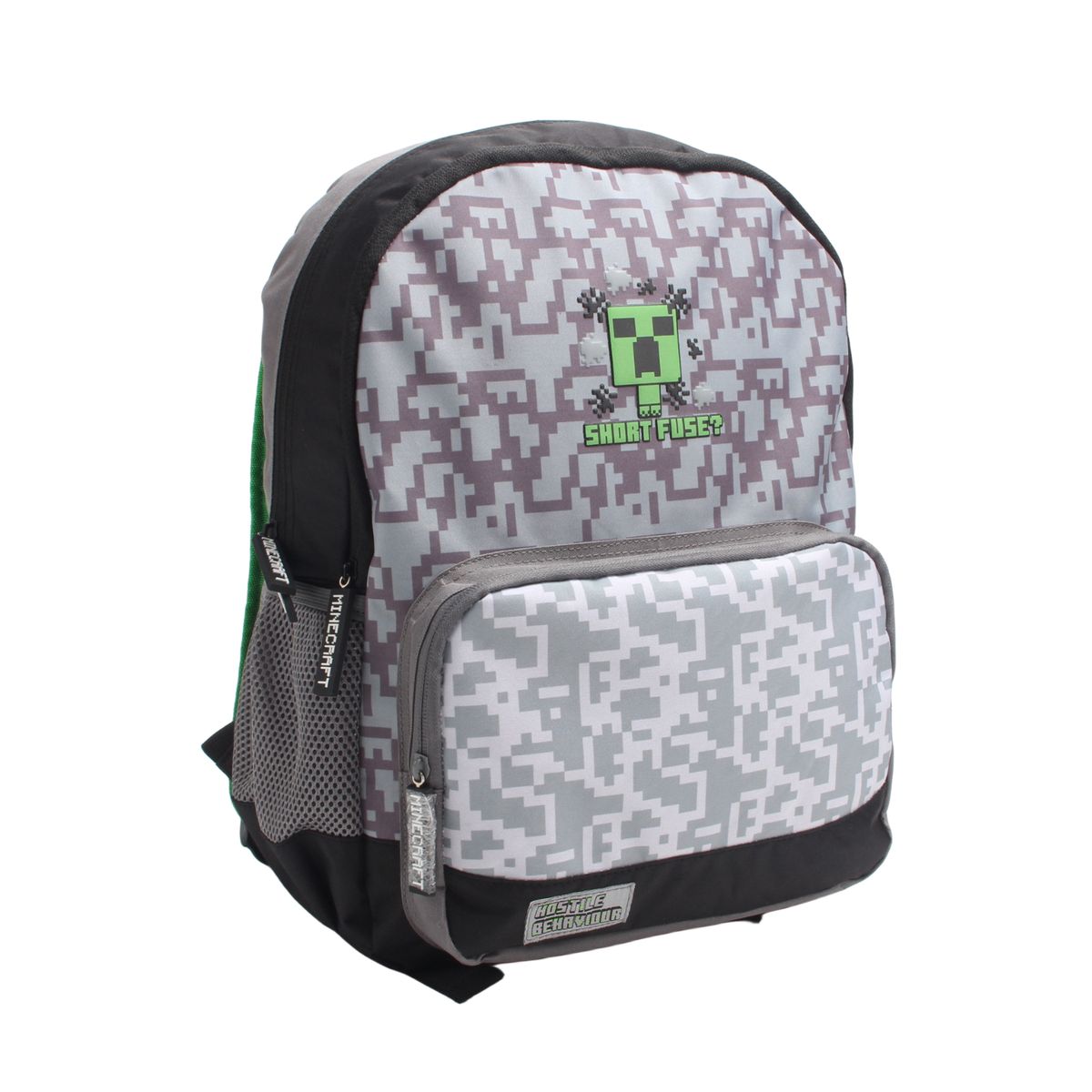 MINECRAFT - Mochila Juvenil Minecraft Gris