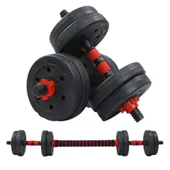 GENERICO - Set de mancuernas vinilo 10 kg