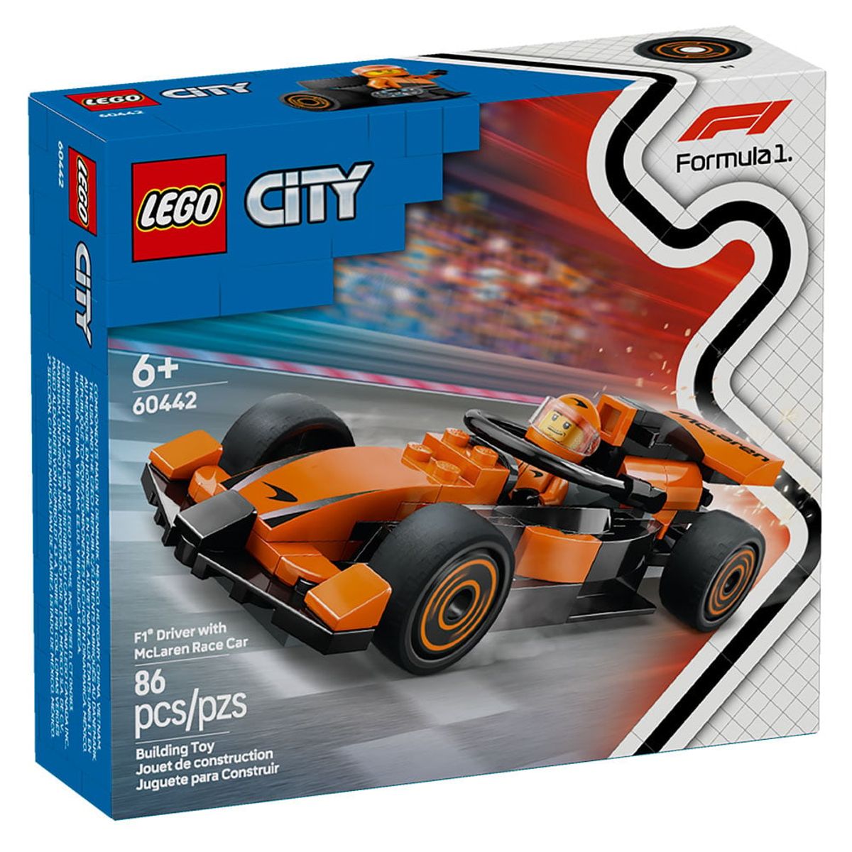 LEGO - LEGO Piloto de F1® con Auto McLaren (60442)