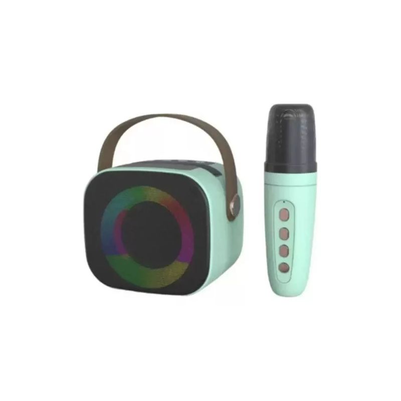 GENERICO - Mini Altavoz Karaoke Bd108 Bluetooth Luces Led Portátil