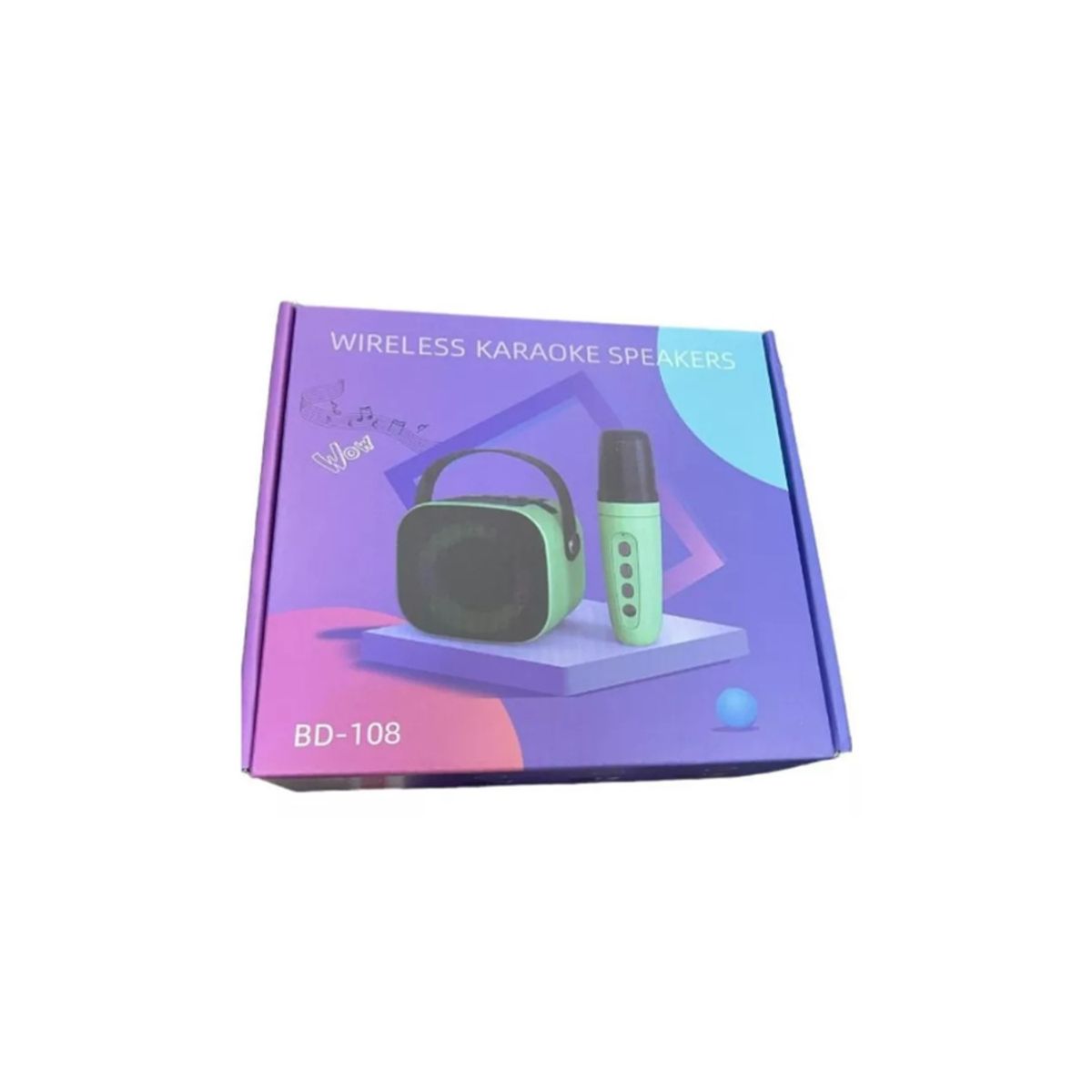 GENERICO - Mini Altavoz Karaoke Bd108 Bluetooth Luces Led Portátil