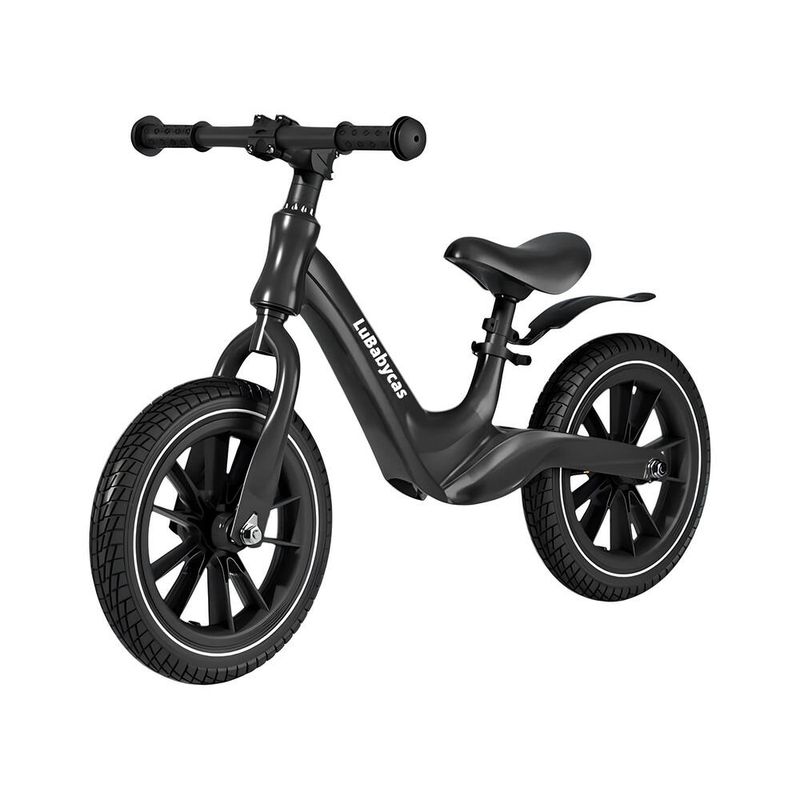 LUBABYCAS - Bicicleta De Equilibrio 3-8 Años Aro 14 Negra LuBabycas