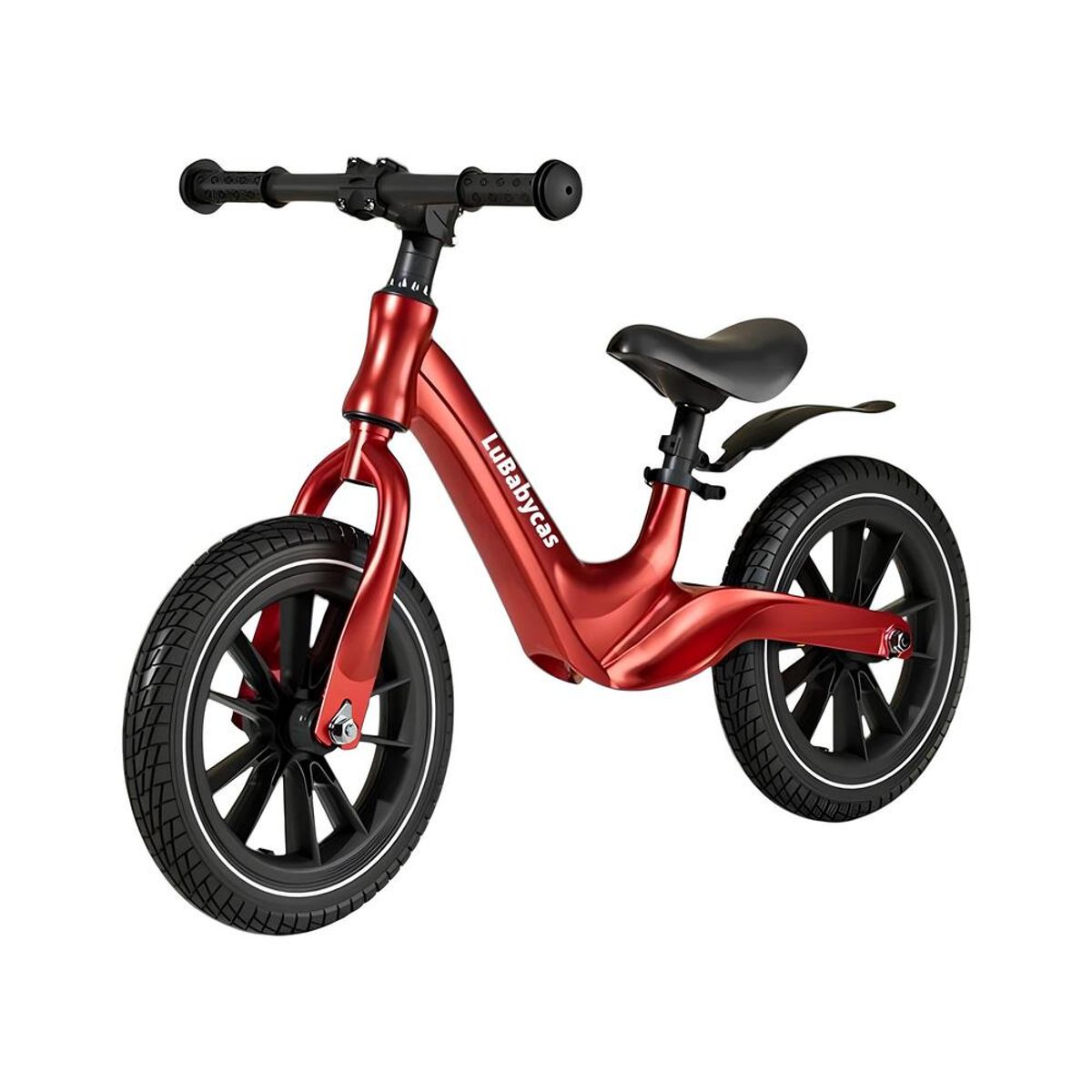LUBABYCAS - Bicicleta De Equilibrio 3-8 Años Aro 14 Roja LuBabycas