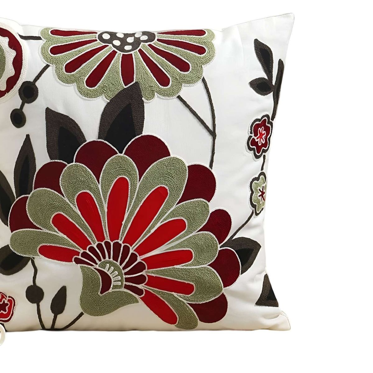 GENERICO - JUEGO DE 2 FUNDAS BORDADAS 45x45  F07