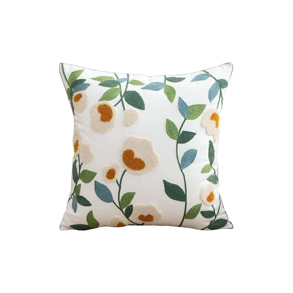 GENERICO - JUEGO DE 2 FUNDAS BORDADAS 45x45  F34