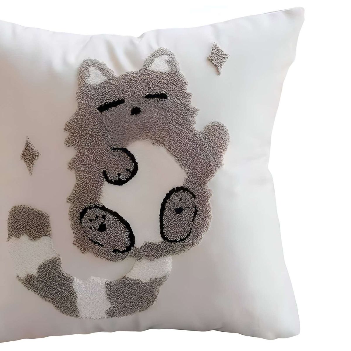 GENERICO - JUEGO DE 2 FUNDAS BORDADAS 45x45  F44