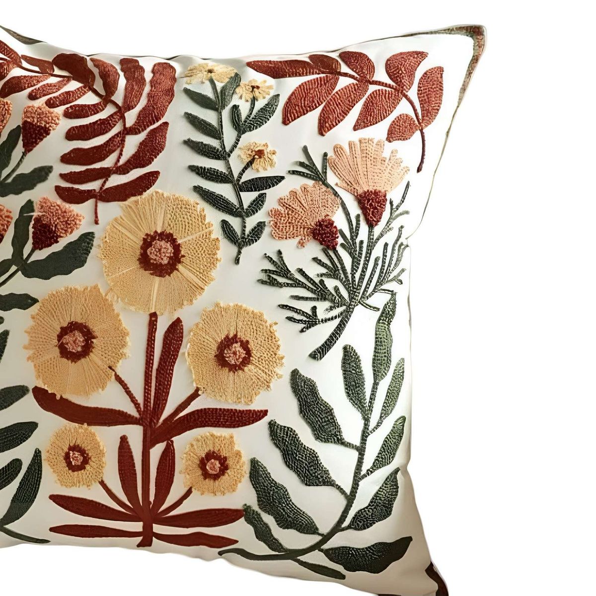 GENERICO - JUEGO DE 2 FUNDAS BORDADAS 45x45  F49