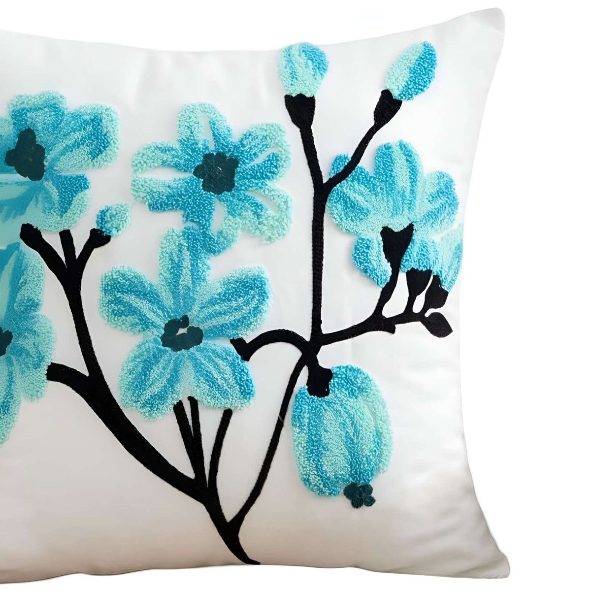 GENERICO - JUEGO DE 2 FUNDAS BORDADAS 45x45  F55