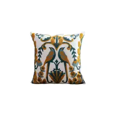 GENERICO - JUEGO DE 2 FUNDAS BORDADAS 45x45 F63