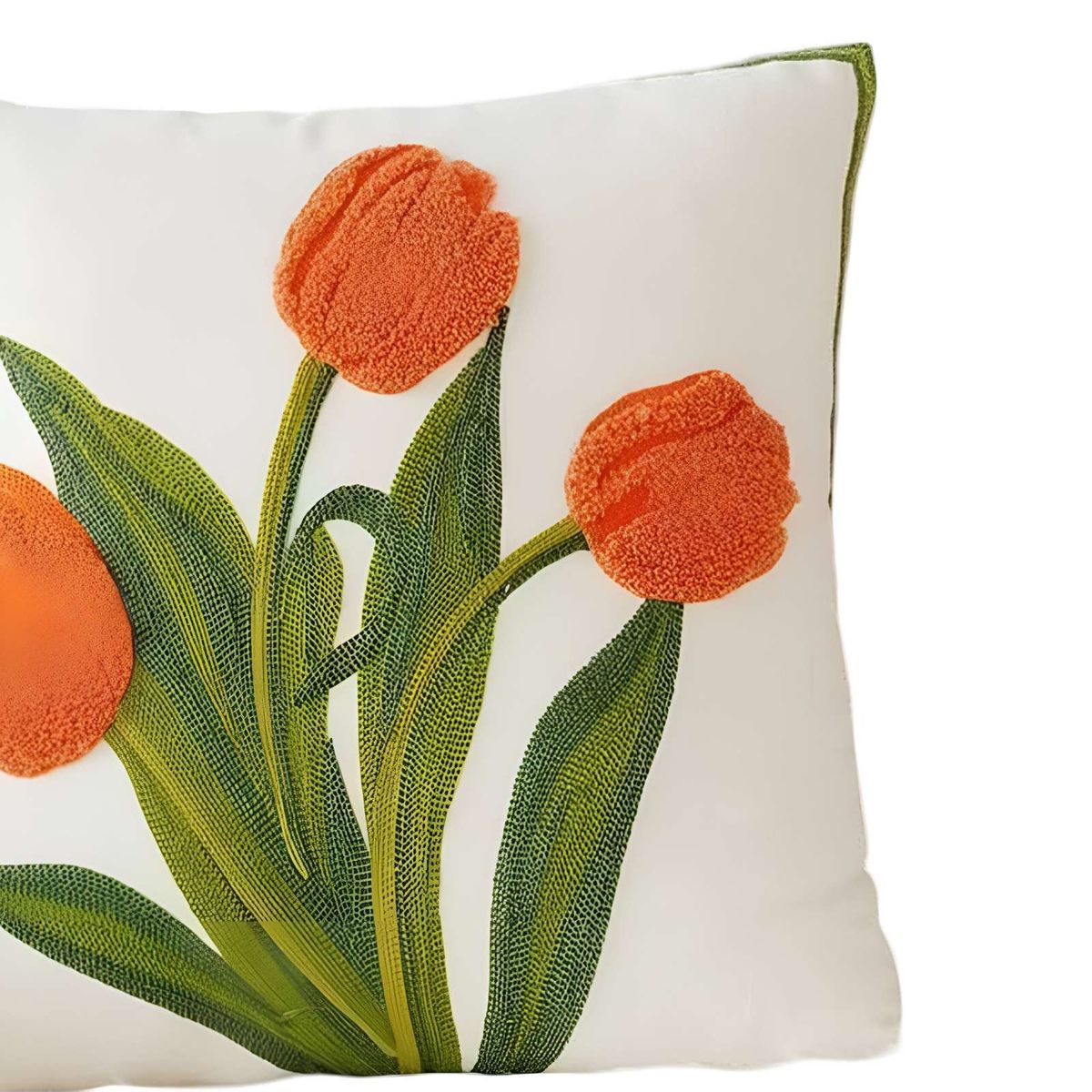 GENERICO - JUEGO DE 4 FUNDAS BORDADAS 45x45 F29