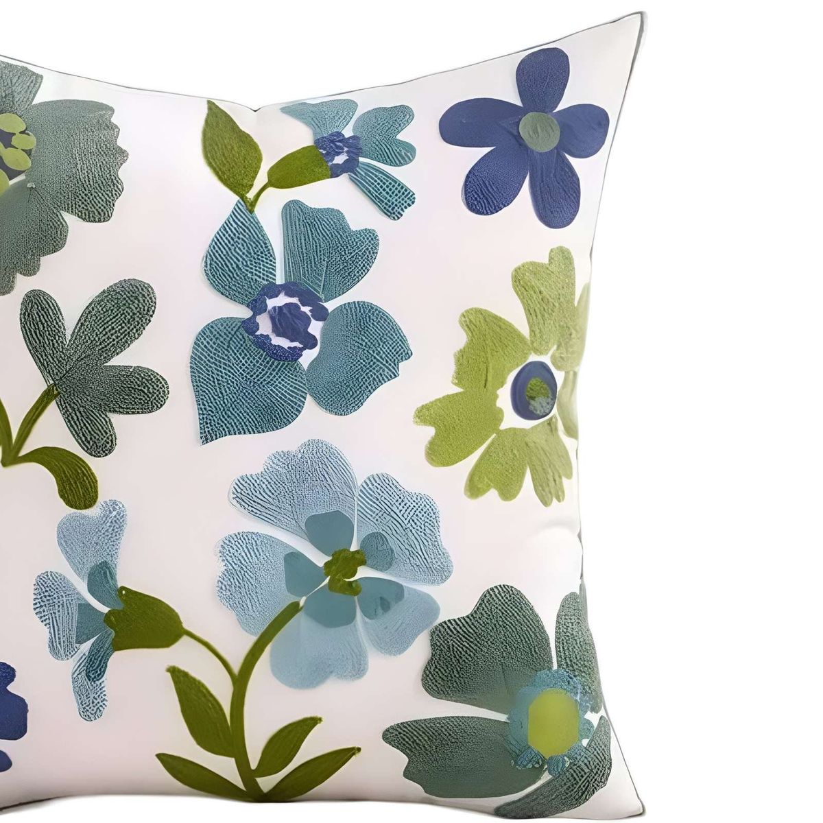 GENERICO - JUEGO DE 4 FUNDAS BORDADAS 45x45 F35