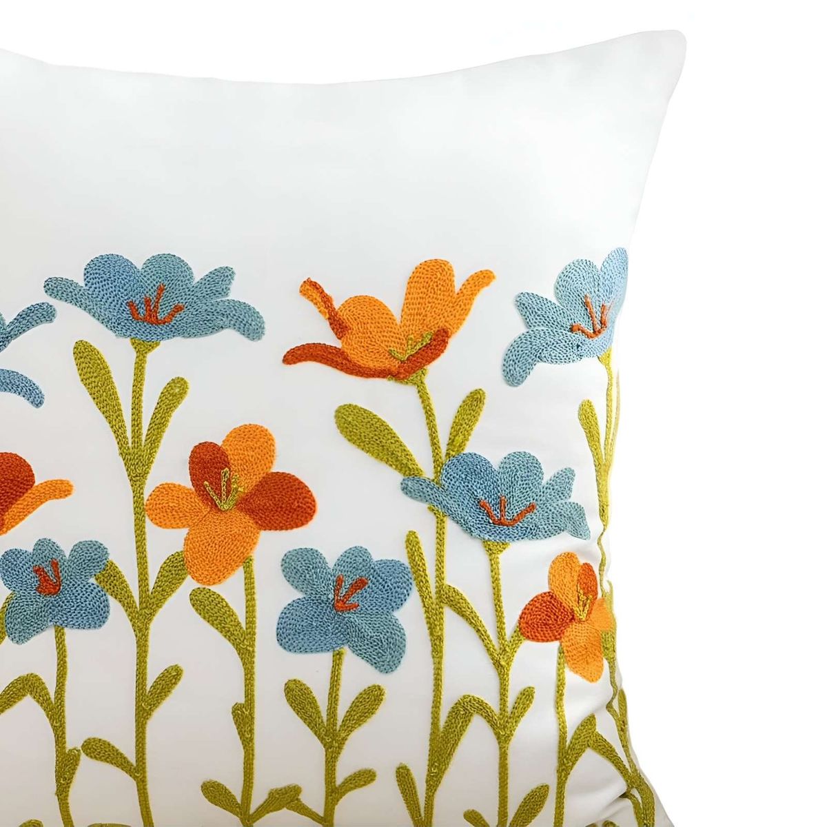 GENERICO - JUEGO DE 4 FUNDAS BORDADAS 45x45 F39