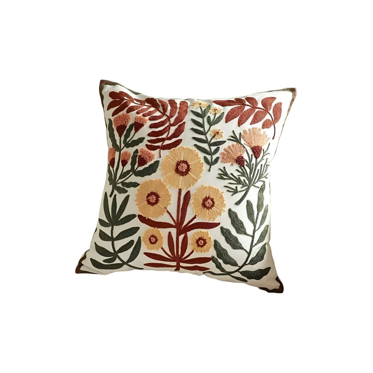 GENERICO - JUEGO DE 4 FUNDAS BORDADAS 45x45 F49