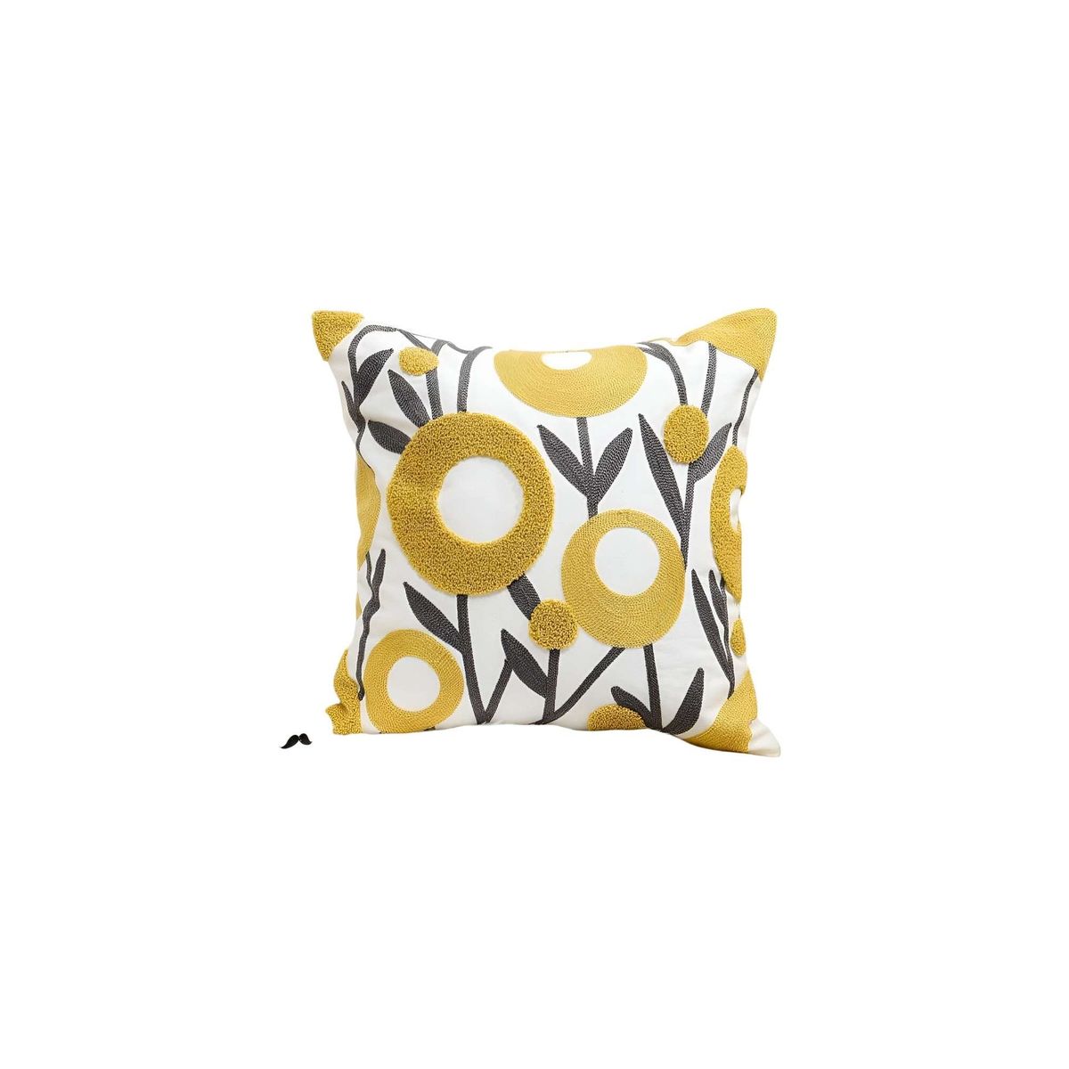 GENERICO - JUEGO DE 6 FUNDAS BORDADAS 45x45 F02