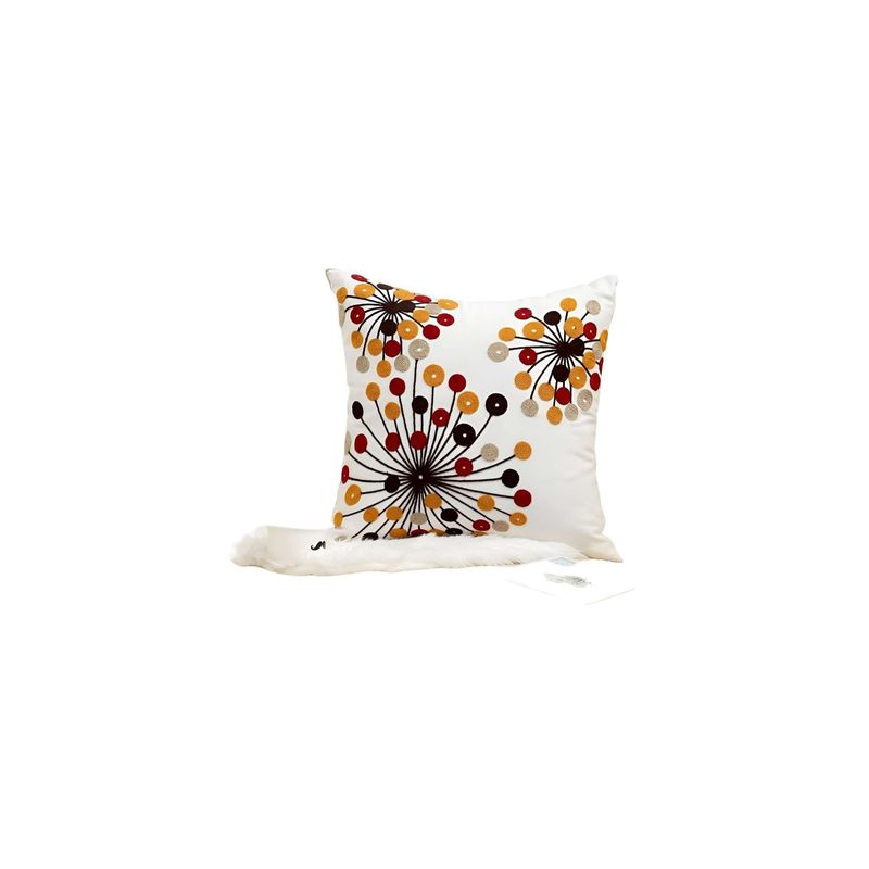 GENERICO - JUEGO DE 2 FUNDAS BORDADAS 45x45  F05