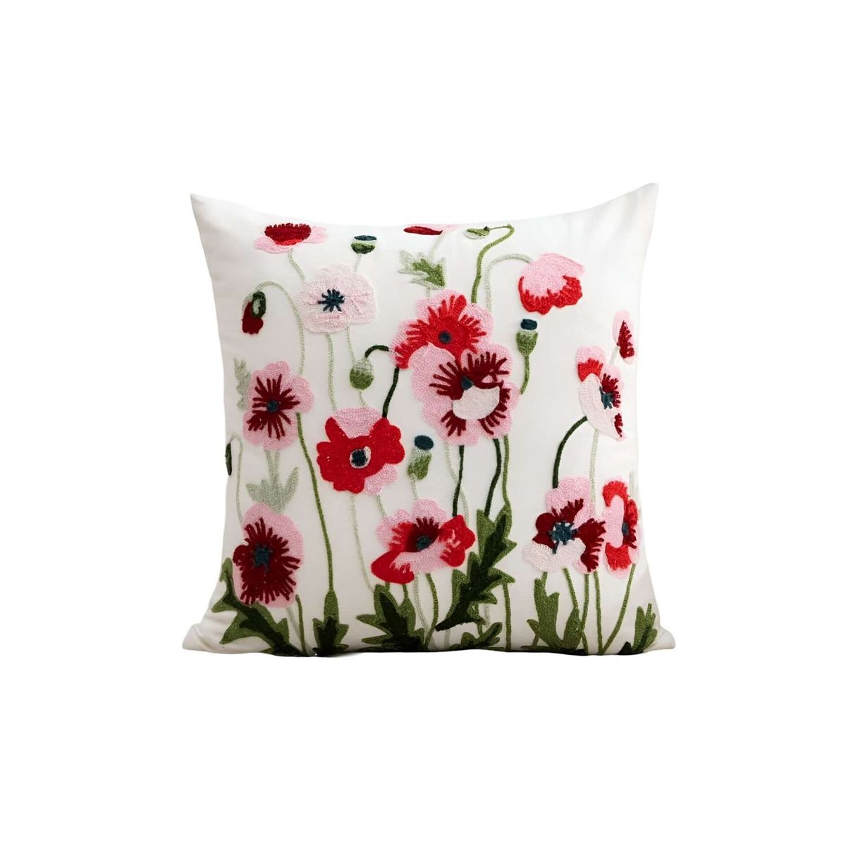 GENERICO - JUEGO DE 6 FUNDAS BORDADAS 45x45 F28