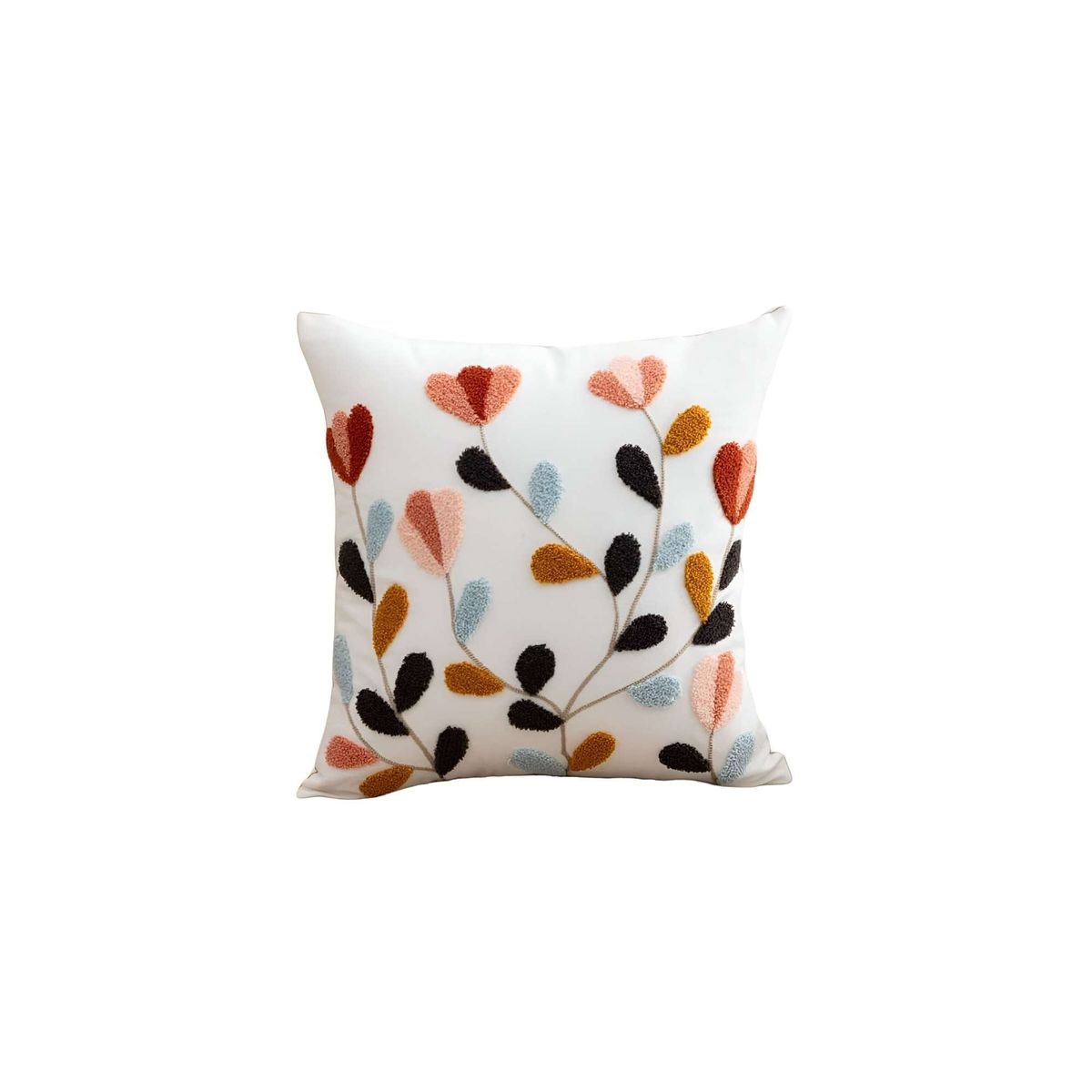 GENERICO - JUEGO DE 6 FUNDAS BORDADAS 45x45 F32