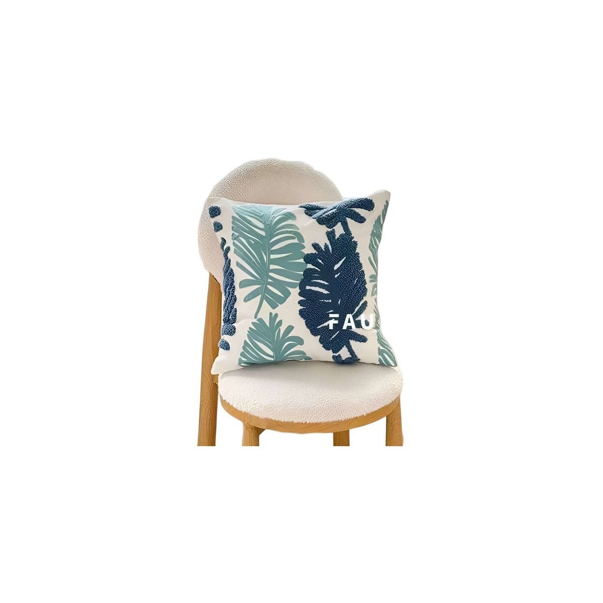 GENERICO - JUEGO DE 6 FUNDAS BORDADAS 45x45 F46