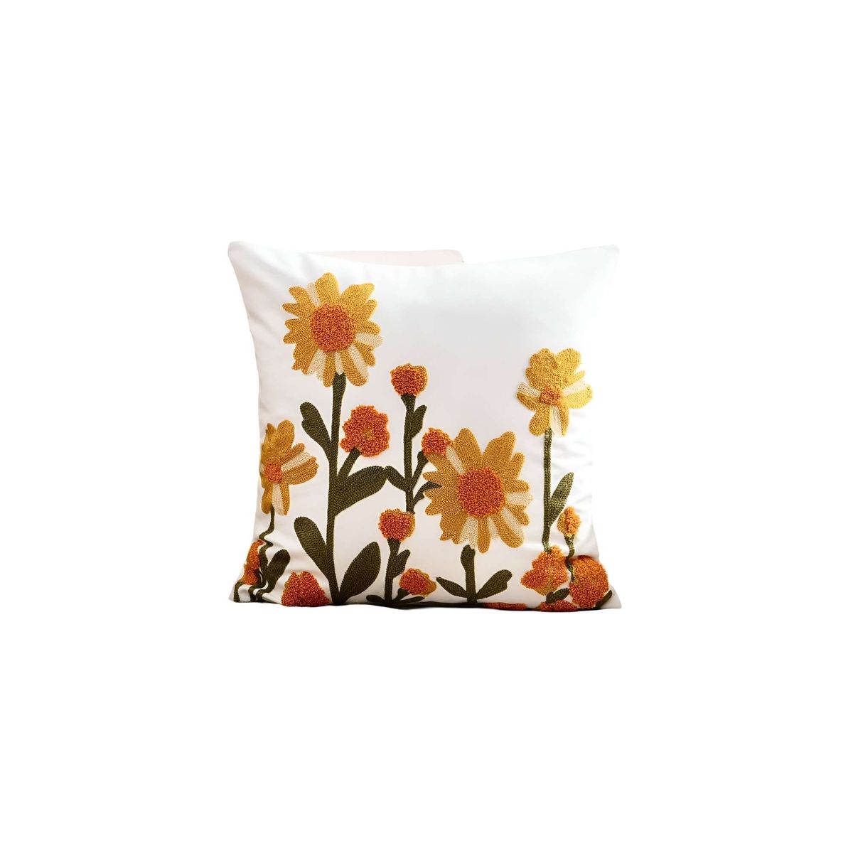 GENERICO - JUEGO DE 6 FUNDAS BORDADAS 45x45 F57
