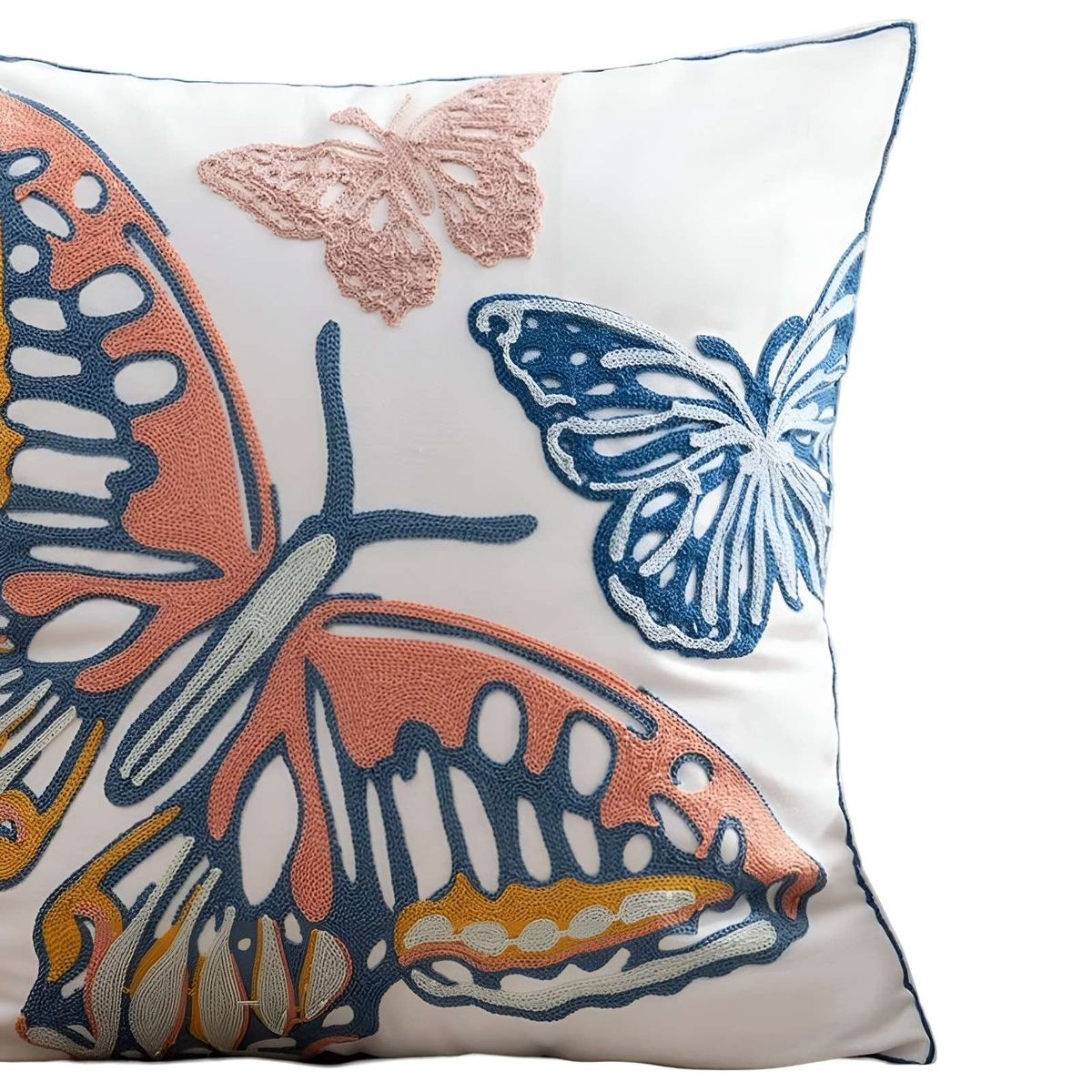 GENERICO - JUEGO DE 2 FUNDAS BORDADAS 45x45  F67