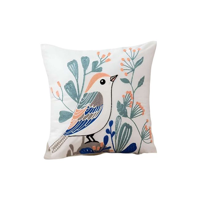 GENERICO - JUEGO DE 4 FUNDAS BORDADAS 45x45 F20