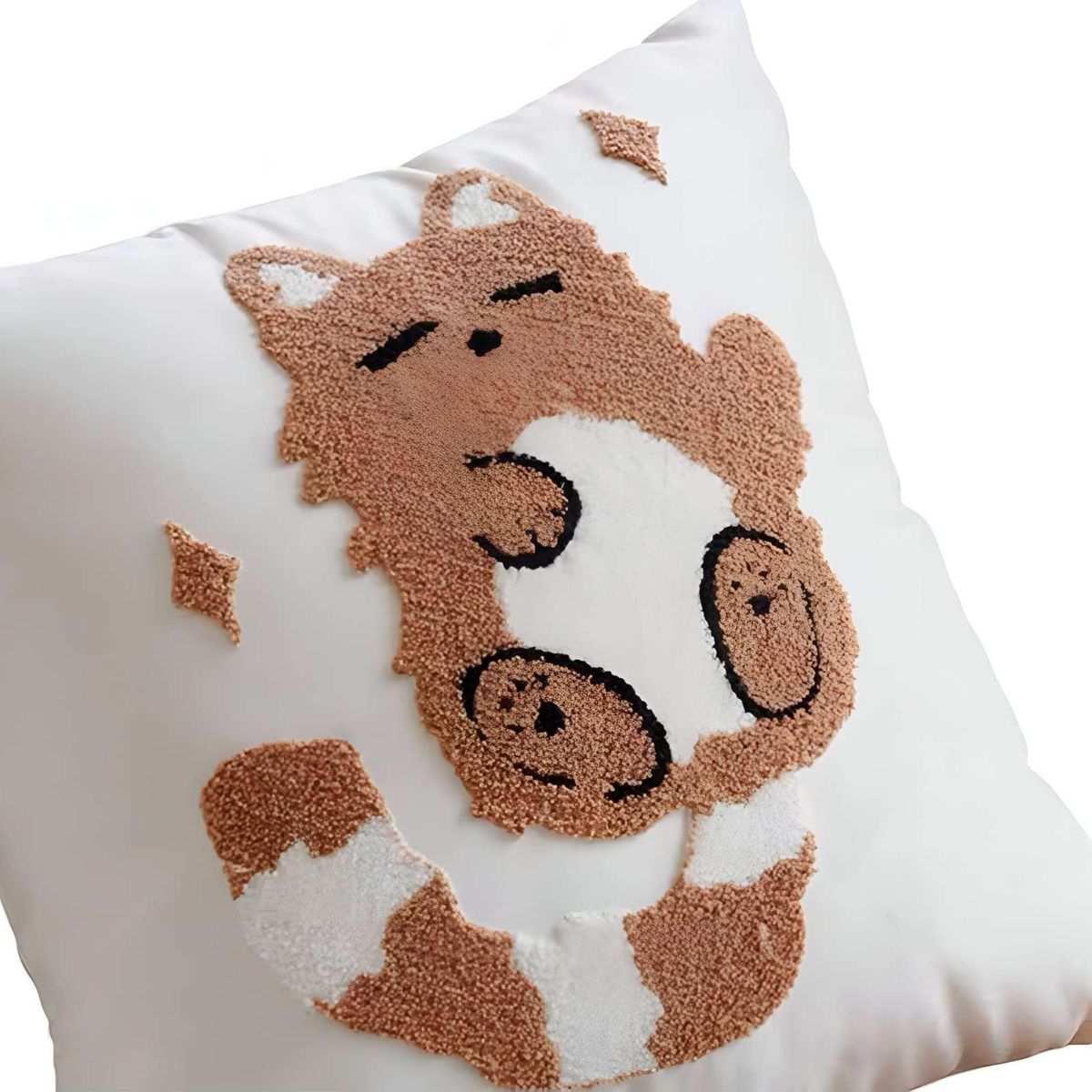 GENERICO - JUEGO DE 4 FUNDAS BORDADAS 45x45 F42